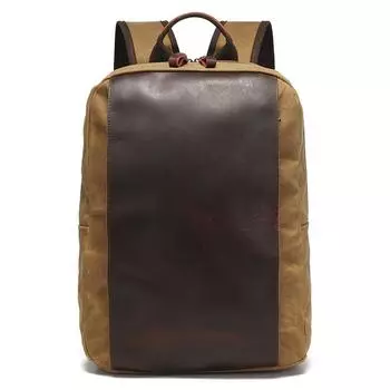 Рюкзак Мужские и женские рюкзаки Спортивная дорожная сумка для отдыха на открытом воздухе Водонепроницаемая дорожная сумка для компьютера из вощеного холста чёрный