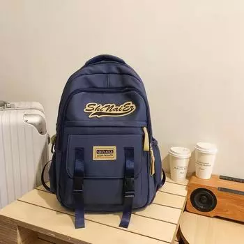 Рюкзак мужского и женского пола, школьный рюкзак, студентка колледжа, школьный рюкзак чёрный