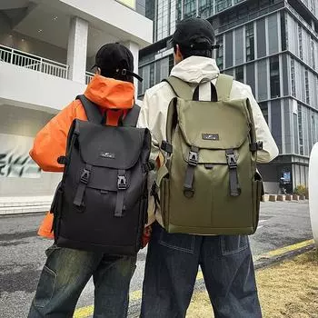 Рюкзак мужской большой емкости для поездок на работу, школьный рюкзак для студентов, сумка для компьютера чёрный