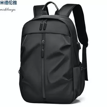 Рюкзак мужской деловой рюкзак, сумка для компьютера из ткани Оксфорд с принтом логотипа, повседневная дорожная сумка для школьников