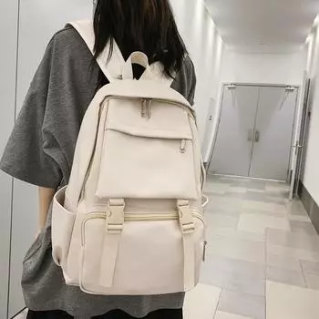 Рюкзак мужской из мягкой кожи, студенческий компьютерный школьный рюкзак, женский рюкзак большой емкости для путешествий серый