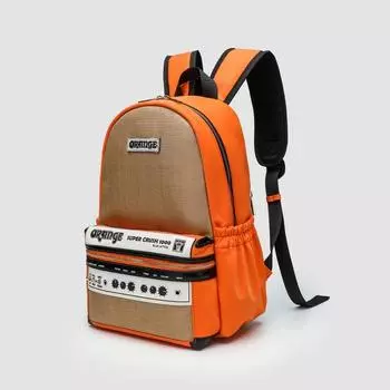 Рюкзак мужской оранжевый динамик рюкзак большой емкости тренд повседневный уличный индивидуальный модный рюкзак сумка оранжевый