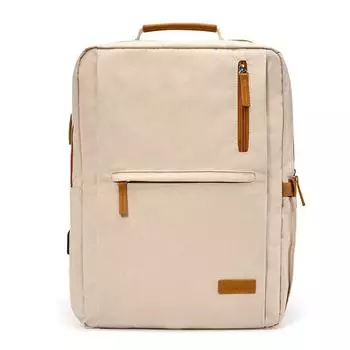 Рюкзак мужской повседневный рюкзак деловой женский компьютерная сумка коричневый/белый