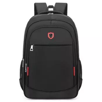 Рюкзак мужской простой модный большой вместительный дорожный рюкзак для деловых поездок рюкзак для средней школы компьютерный деловой дорожный рюкзак чёрный