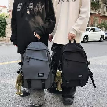 Рюкзак мужской простой повседневный большой емкости дорожный рюкзак китайский студенческий школьный рюкзак мужской ins модный крутой рюкзак