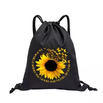 Рюкзак на шнурке для активного отдыха — идеально подходит для езды на велосипеде и в тренажерном зале, доступен в 10 моделях и трех цветах. TM-9 чёрный