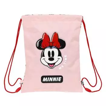 Рюкзак на завязках Minnie Mouse Me time Розовый (26 х 34 х 1 см)