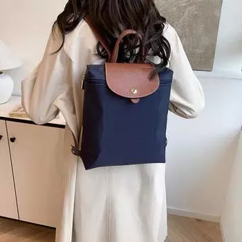 Рюкзак нейлоновый школьный рюкзак водонепроницаемый складной повседневный легкий рюкзак белый