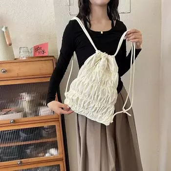 Рюкзак Niche Design для женщин, летний новый модный тренд 2024 года, большой вместительный рюкзак для поездок на работу и обратно чёрный