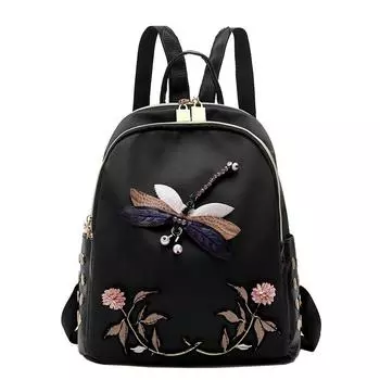 Рюкзак Oxford Backpack Style с вышивкой, водонепроницаемый, большой емкости, сверхлегкий рюкзак для отдыха и путешествий