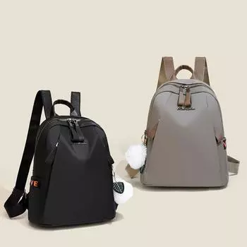 Рюкзак Oxford, однотонная женская дорожная сумка с защитой от кражи чёрный