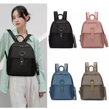 Рюкзак Oxford женский однотонный рюкзак большой емкости сумка для поездок на работу чёрный