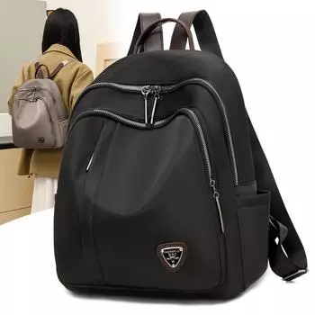 Рюкзак Oxford женский рюкзак водонепроницаемый студенческий дорожная сумка однотонный рюкзак коричневый