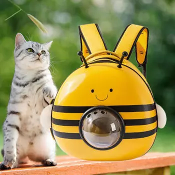 Рюкзак-переноска Bee Cats для собак, космическая капсула, сумка для домашних животных, для парка M
