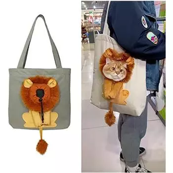 Рюкзак-переноска для домашних животных, складная сумка-рюкзак для домашних животных. Дышащая переноска для домашних животных с возможностью высовывать голову. 1 pack