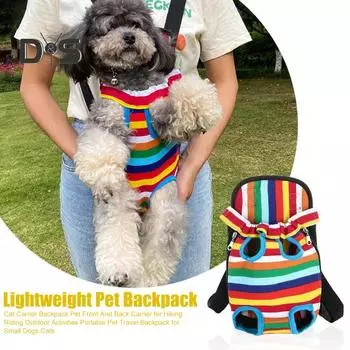 Рюкзак-переноска для кошек, переноска для домашних животных спереди и сзади, для пеших прогулок, верховой езды, активного отдыха, портативный рюкзак для путешествий для маленьких собак и кошек S темно-синий