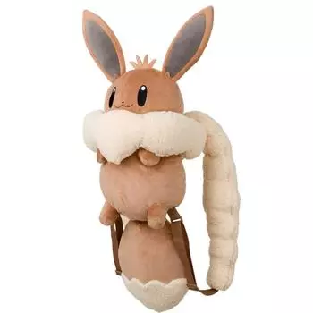 Рюкзак Pokemon Eevee Trainers Button Fluffy Plush с покемонским центром Limited Japan