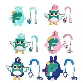 Рюкзак-поводок для малышей, милый детский рюкзак с защитой от потери запястья, мини-рюкзак-поводки для мальчиков и девочек