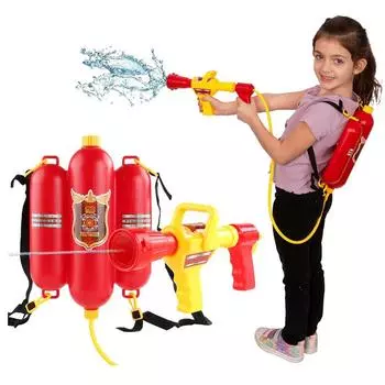 Рюкзак пожарного, водяные пистолеты с пожарной шапкой, детские летние уличные водные игрушки для бассейна, пляжной вечеринки, сувениры, распылитель воды для пожарного