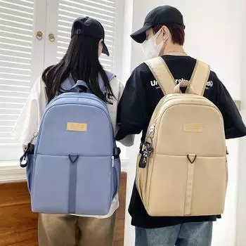 Рюкзак путешествия школьной сумки ученика средней школы для рюкзака компьютера людей и женщин чёрный