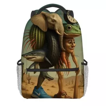 Рюкзак, Рюкзак с 3D цифровой печатью, Рюкзак для возвращения в школу, Школьная наплечная сумка для студентов и фанатов One Size