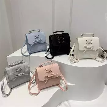 Рюкзак с бантом для женщин в летнем корейском варианте, простая повседневная сумка, нишевый модный рюкзак высокой стоимости