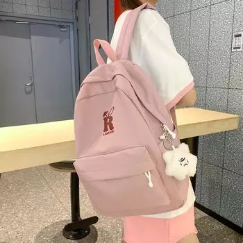 Рюкзак с героями мультфильмов большой емкости, женский прочный студенческий рюкзак