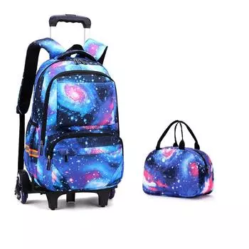Рюкзак с колесами школьный рюкзак на колесиках 6 колес ZRY2024 45CM x 30CM x 21CM