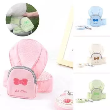 Рюкзак с нагрудным ремнем для домашних животных, регулируемый, съемный, дышащий, высокоэластичный, не теряется, не рвется XS синий