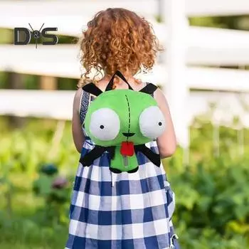 Рюкзак с плюшевой собакой, школьная сумка для мальчиков и девочек, вместительный, легкий, многофункциональный рюкзак, повседневный рюкзак для школы, путешествий на свежем воздухе зелёный