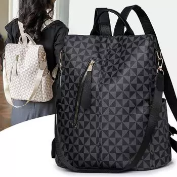 Рюкзак с принтом Cross Border для женщин с большой вместимостью, новый европейский и американский тренд 2024 года, сумка для переноски Baozi Mother, повседневная дорожная сумка, тренд