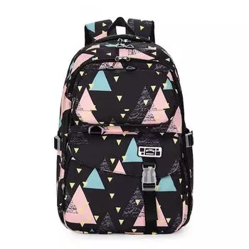 Рюкзак с принтом граффити, женский, большой емкости, рюкзак для пары, школьный рюкзак для студентов бежевый