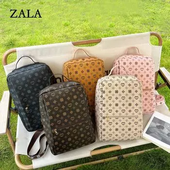 Рюкзак с принтом, осенний новый рюкзак большой вместимости, нишевая сумка с принтом, школьная сумка для девочек из Юго-Восточной Азии розовый