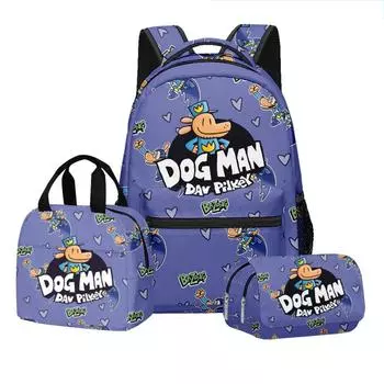 Рюкзак с принтом по мотивам фильма, школьный рюкзак для студенческого кампуса с плюшевым помпоном One Size