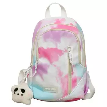 Рюкзак с принтом Splash-Ink, женский рюкзак большой емкости, школьная сумка для студента, сумка для компьютера красный