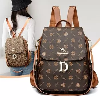 Рюкзак с принтом в стиле ретро, женский многофункциональный дорожный рюкзак, небольшой рюкзак для поездок на работу