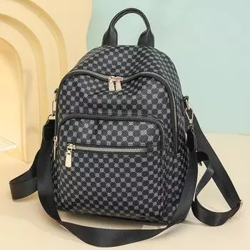 Рюкзак с принтом Женский дорожный рюкзак большой вместимости зелёный