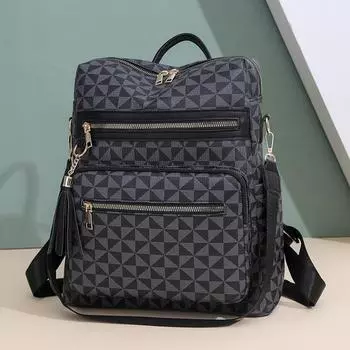 Рюкзак с принтом, женский рюкзак большой емкости, пригородная сумка, дорожная сумка