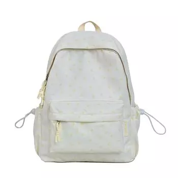 Рюкзак с принтом звезд, студенческий школьный рюкзак большой вместимости, женский рюкзак жёлтый