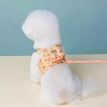 Рюкзак с ремешком на груди для мультяшной собаки, дышащий рюкзак для медведя для собак и щенков S синий