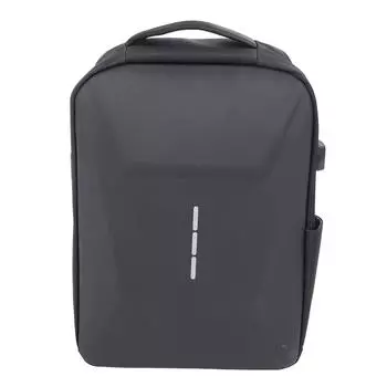 Рюкзак с USB-портом для зарядки, черный, водонепроницаемый, противоугонный, с паролем, для хранения вещей