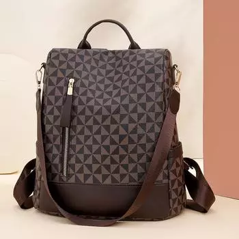 Рюкзак с защитой от кражи, женский рюкзак большой вместимости, школьный рюкзак для путешествий бежевый