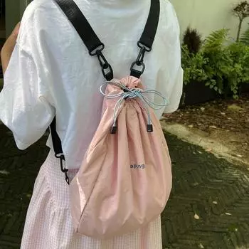 Рюкзак с завязками в тон цвета, женский рюкзак для путешествий, быстросохнущий, мужской, легкий и универсальный, японский рюкзак для путешествий Tide серый