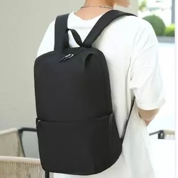 Рюкзак Широкий плечевой ремень Многослойные карманы Сплошной цвет Отличная грузоподъемность Большой L чёрный