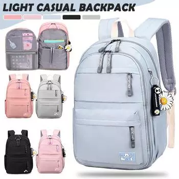 Рюкзак Школьные сумки для девочек-подростков Рюкзаки для мальчиков Женские дорожные рюкзаки розовый