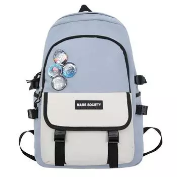 Рюкзак школьный для мужчин и женщин-студентов чёрный