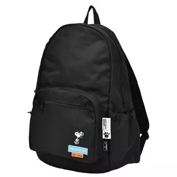 Рюкзак Snoopy Peanuts Daypack A4 Большая вместимость 20 л Множество карманов Боковой карман Карман для безопасности Задний карман snoopy0460 Черный Один размер [Marimo Craft]