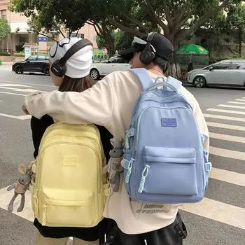 Рюкзак средней школы для студентов кампуса для подростков чёрный