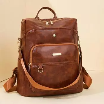 Рюкзак Street Trend Simple Fashion Большая вместительная дорожная сумка чёрный