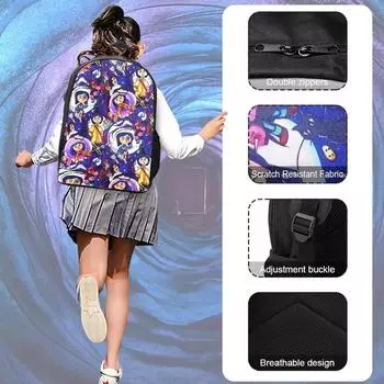 Рюкзак Студенческая сумка через плечо Путешествия Рюкзак для ноутбука Подарок One Size